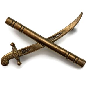 British Army Generals Crossed Sword & Baton Insignia Rank Pip