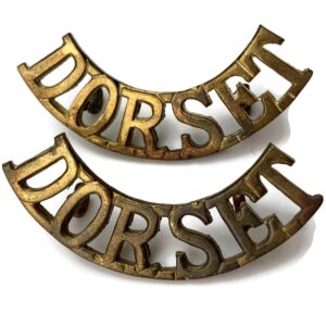 Dorset (Dorsetshire) Regiment Shoulder Title PAIR