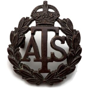 WW2 Auxiliary Territorial Service ATS Corps OFFICERS Bronze Collar Badge