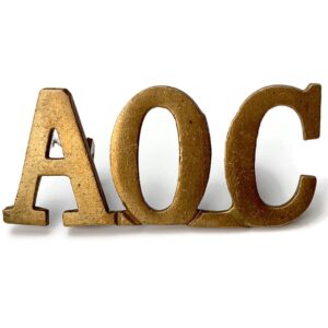 WW1 Army Ordnance Corps AOC Shoulder Title