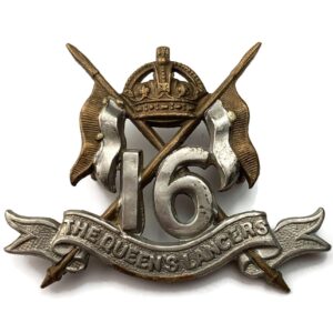 WW1 16th The Queens Royal Lancers Regiment Collar Badge