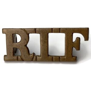 WW1 Royal Irish Fusiliers Regiment RIF Shoulder Title