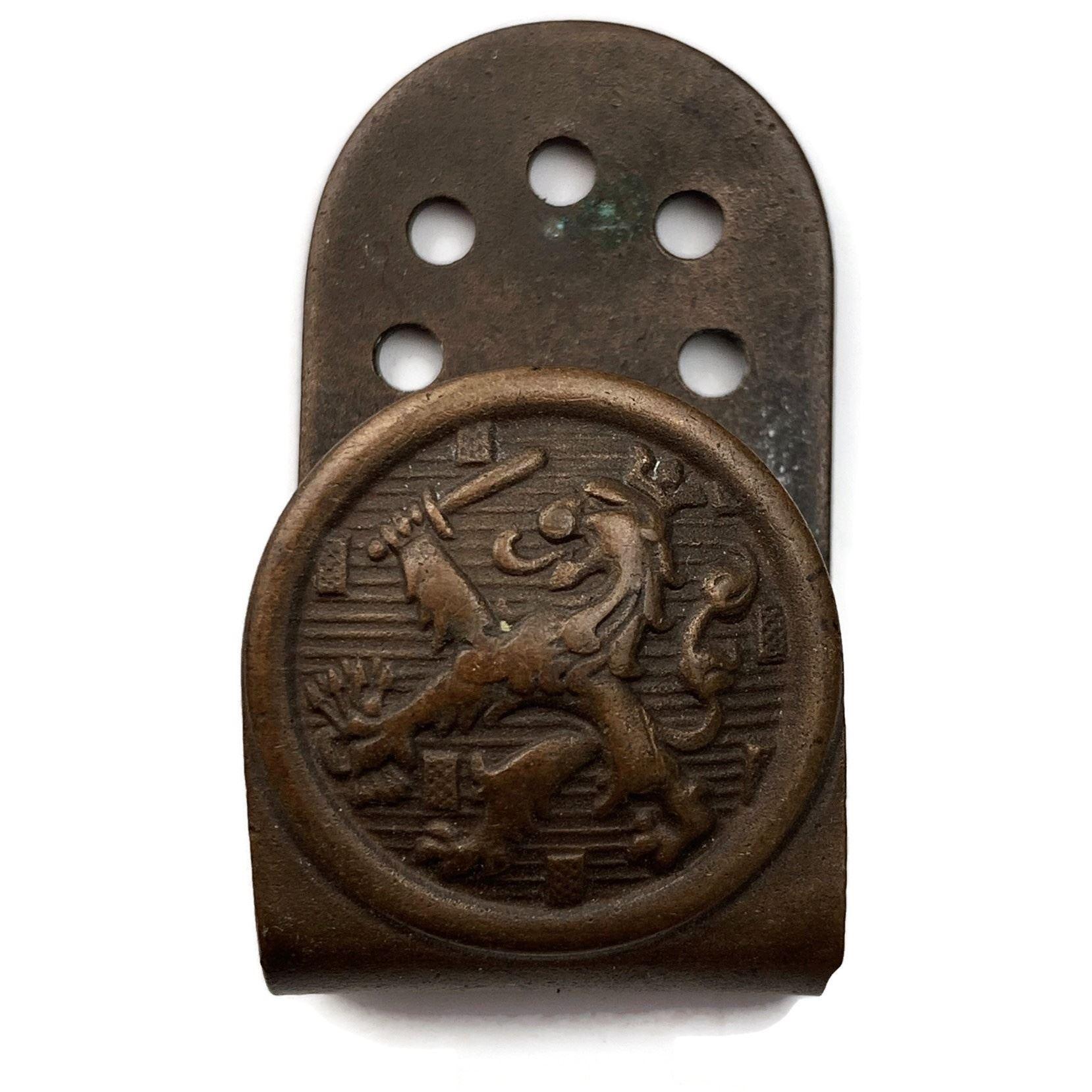 WW1 Imperial German Soldiers Bavarian Lion Belt Buckle Tunic Hook Ramp WW1 Imperial German Soldiers Bavarian Lion Belt Buckle Tunic Hook Ramp