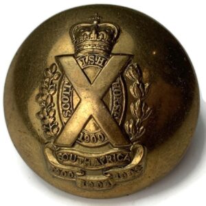 WW1 Scottish Horse Regiment Tunic Button - 26mm