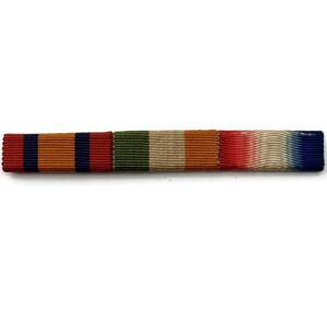 Boer War Queens South Africa QSA & WW1 1914/15 Star, British War Medal Ribbon Bar - SEW ON