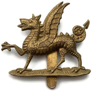 WW1 1st Monmouthshire Regiment Cap Badge - First Pattern