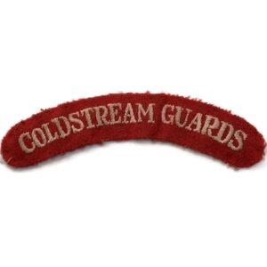 WW2 Coldstream Guards Regiments Cloth Shoulder Title Badge Flash