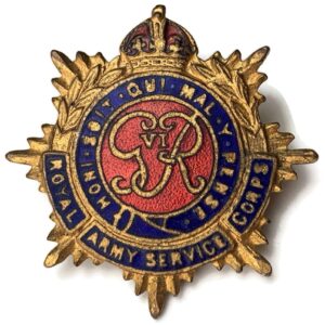 WW2 Royal Army Service Corps RASC Sweetheart Brooch