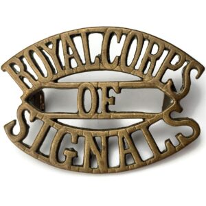 WW2 Royal Corps of Signals RCOS Shoulder Title