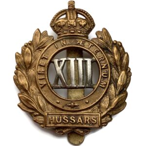 WW1 13th Hussars Regiment Cap Badge
