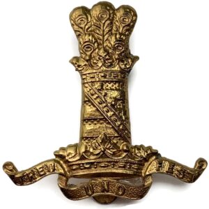 WW2 11th Hussars (Prince Albert's Own) Regiment Cap Badge - FIRMIN LONDON Makers Mark