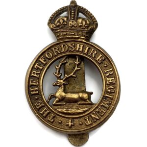 WW1 Hertfordshire Regiment Cap Badge
