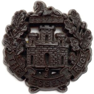 WW2 Essex Regiment PLASTIC Economy Issue Cap Badge