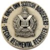 Kings Own Scottish Borderers Special Regimental Recruiter Insignia Badge