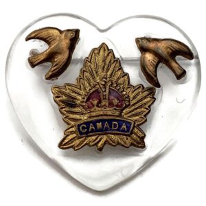 WW1 Canadian Army CEF Canada 'Dove of Peace' Sweetheart Brooch