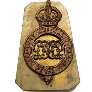 Grenadier Guards Regiment Shoulder Title Badge Part & Backing Plate