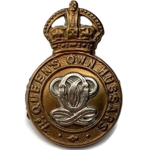7th Queens Own Hussars Regiment (Queen's) Collar Badge