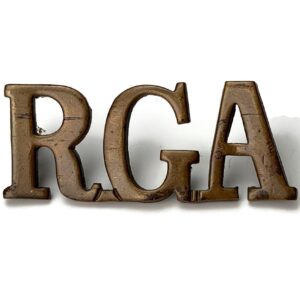 Royal Garrison Artillery RGA Shoulder Title