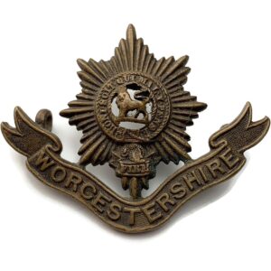 Worcestershire Regiment OFFICERS Bronze Collar Badge