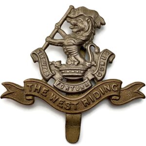 Duke of Wellingtons West Riding Regiment Cap Badge - F.N. B'HAM Makers Mark