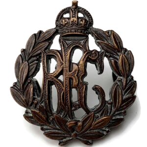 WW1 Royal Flying Corps RFC Bronze OFFICERS Collar Badge