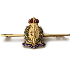 Royal Army Medical Corps RAMC ENAMEL Sweetheart Brooch