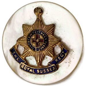 Royal Sussex Regiment Sweetheart Brooch Badge