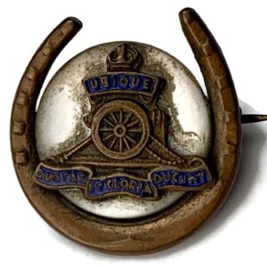Royal Artillery Regiment Horse Shoe Sweetheart Brooch