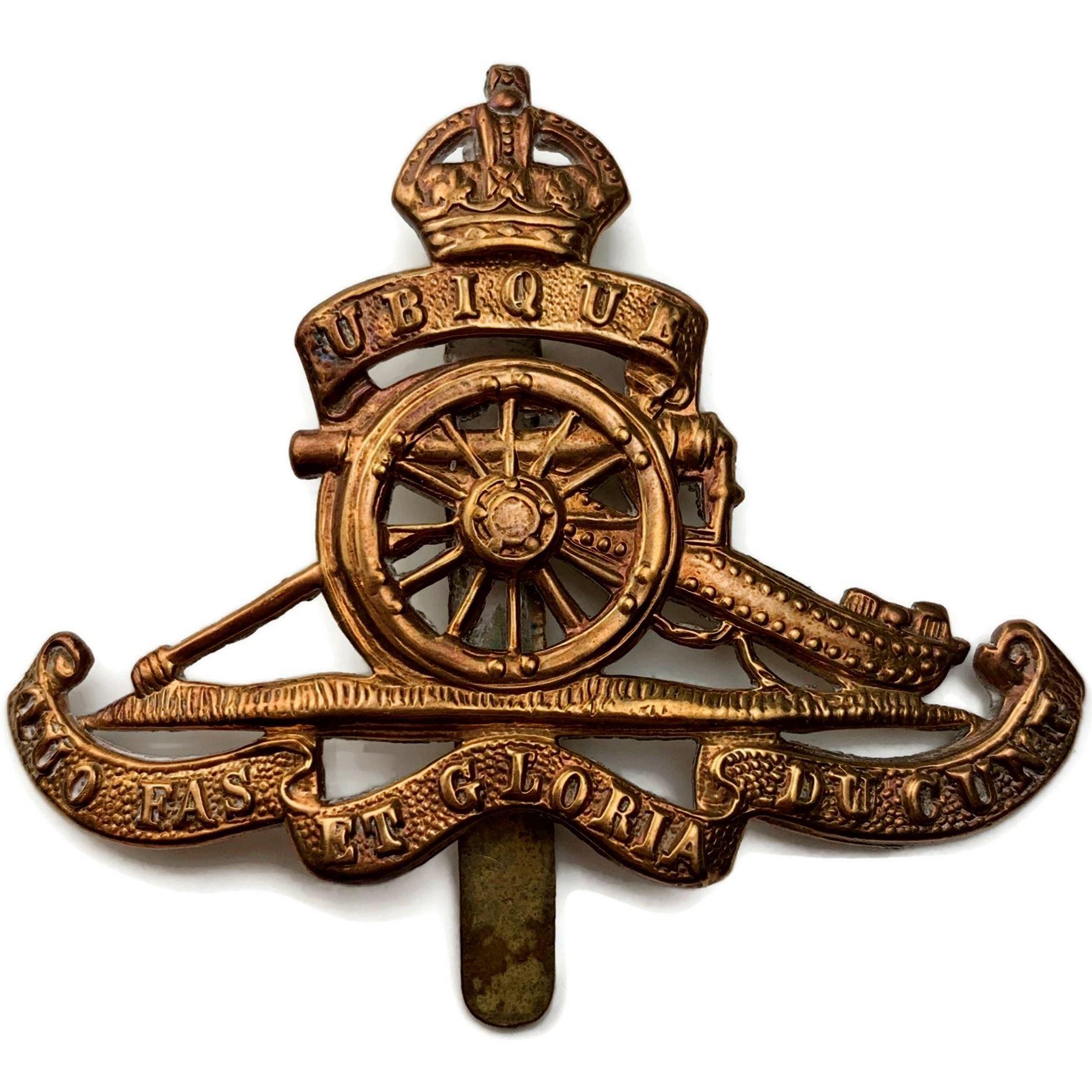 WW2 Royal Artillery Regiment Cap Badge - British Military Badges
