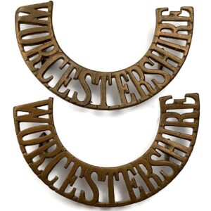 Worcestershire Regiment Shoulder Title PAIR
