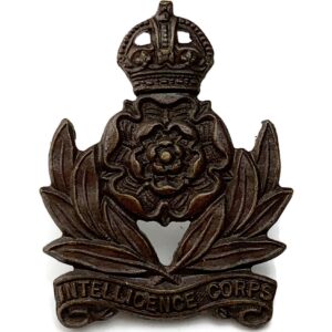 WW2 Intelligence Corps BRONZE Officers Collar Badge
