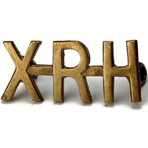10th Royal Hussars Regiment XRH Shoulder Title