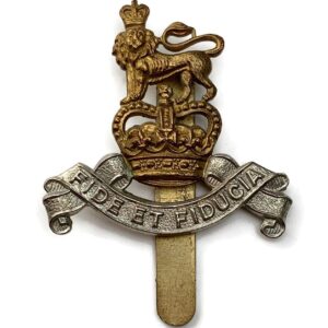 Royal Army Pay Corps RAPC Cap Badge J.R.GAUNT LONDON - Queens Crown