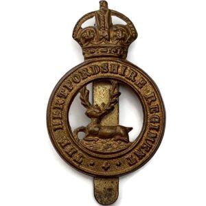 WW1 Hertfordshire Regiment Cap Badge