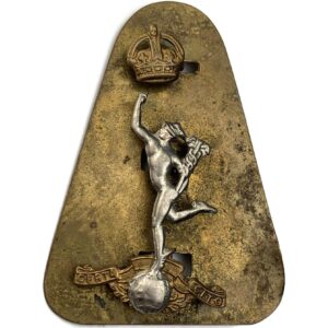 WW2 Royal Corps of Signals RCOS Cap Badge - DUAL CONSTRUCTION