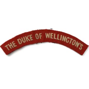WW2 Duke of Wellingtons West Riding Regiment Cloth Shoulder Title Flash