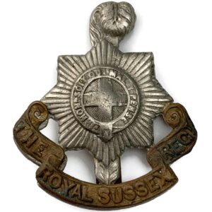 WW1 Royal Sussex Regiment Cap Badge