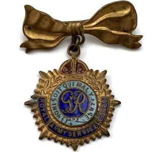 WW2 Royal Army Service Corps RASC Sweetheart Brooch