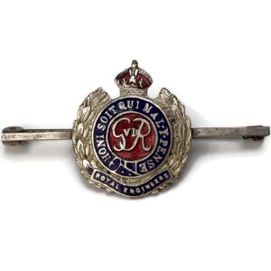 WW2 Royal Engineers Corps ENAMEL Sweetheart Brooch