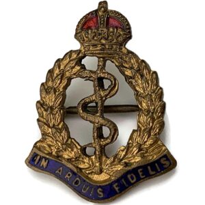 Royal Army Medical Corps RAMC ENAMEL Sweetheart Brooch