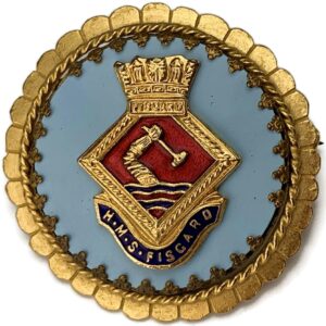 British Royal Navy Sweetheart Brooch HMS Fisgard Lapel Badge