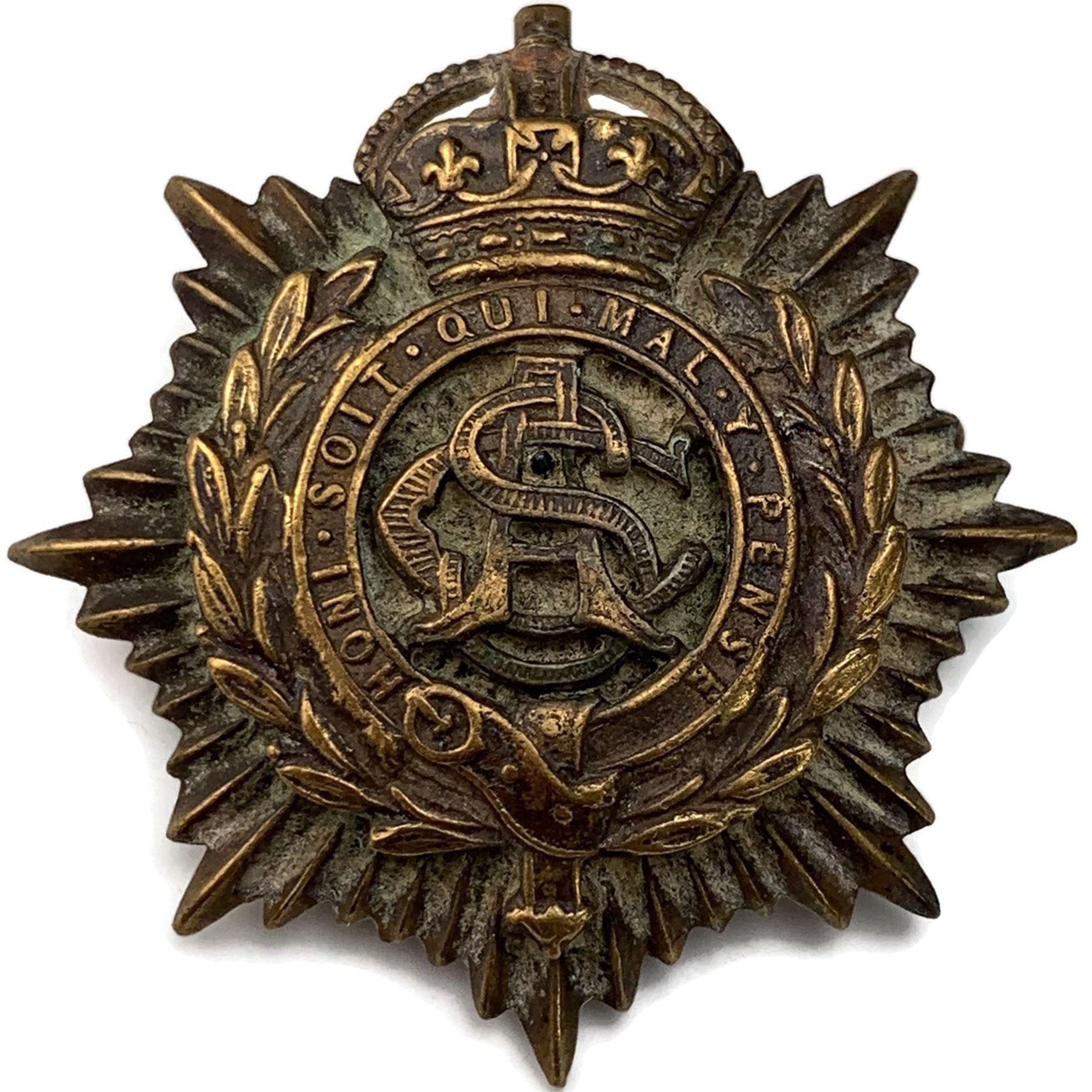 WW1 Army Service Corps ASC OFFICERS Bronze Cap Badge - British Military ...