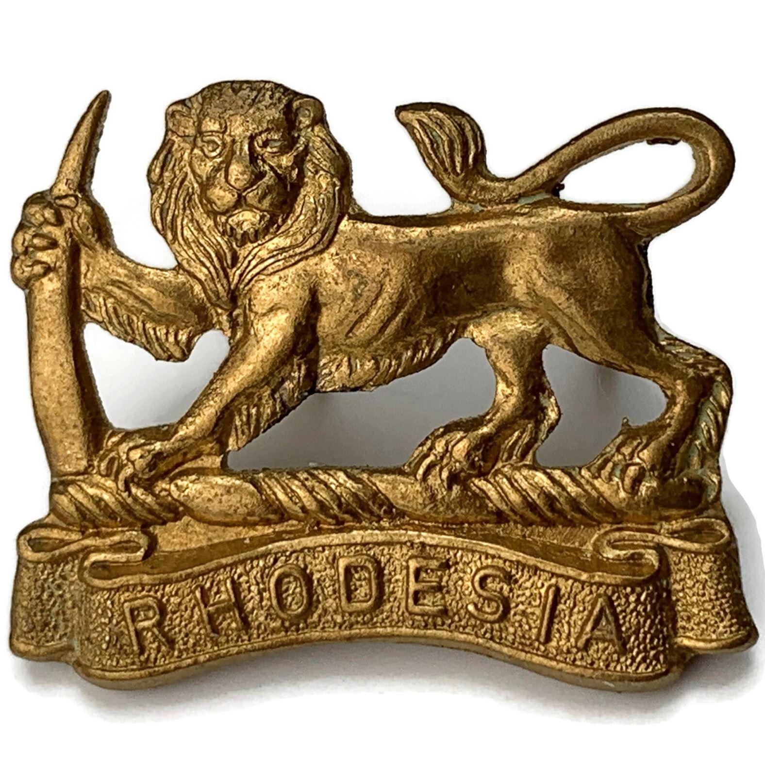 Rhodesian Army General Service Collar Badge - Rhodesia - British ...
