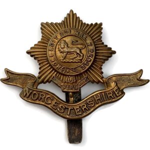 WW1 Worcestershire Regiment Cap Badge FIRST PATTERN