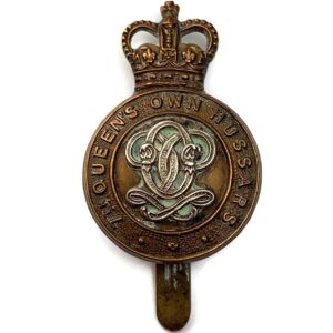7th Queens Own Hussars Regiment Cap Badge - Queen's Crown