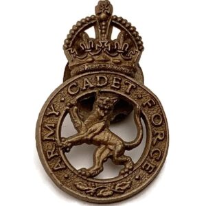 WW2 Army Cadet Force ACF PLASTIC Economy Issue Cap Lapel Badge
