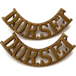 Dorset (Dorsetshire) Regiment Shoulder Title PAIR