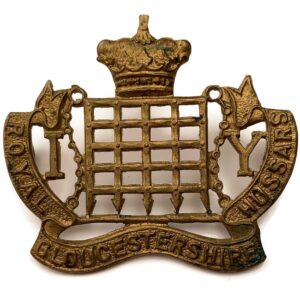 WW1 Royal Gloucestershire Hussars Imperial Yeomanry Regiment Cap Badge