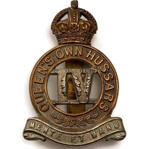 4th Queens Own Hussars Regiment Queen's Cap Badge