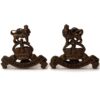 WW2 Royal Army Pay Corps RAPC Officers BRONZE Collar Badge PAIR